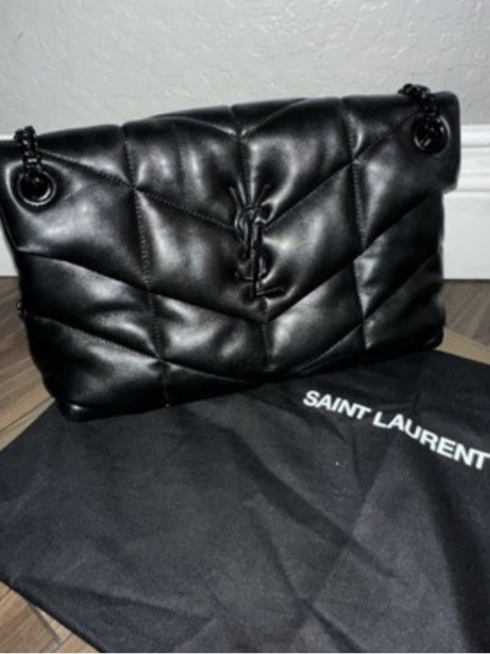Saint Laurent Loulou Puffer Shoulder Bag Quilted
Leather Small